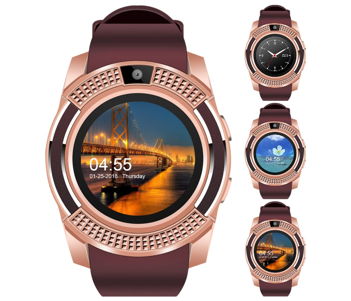 iTouch K3 Genuine quality latest Bluetooth Smart Watch with Memory and Sim Card Slot Gold - Zoom Image 2