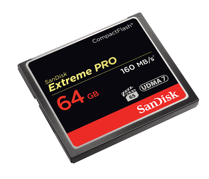 Sandisk SDCFXPS-064G-X46 Extreme Pro 64GB Compact Flash 160MB/s Memory Card - Zoom Image 3