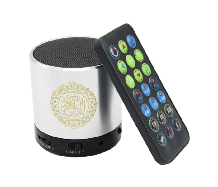 Quran 6cm Speaker with Remote - Silver and Black  - Zoom Image 3