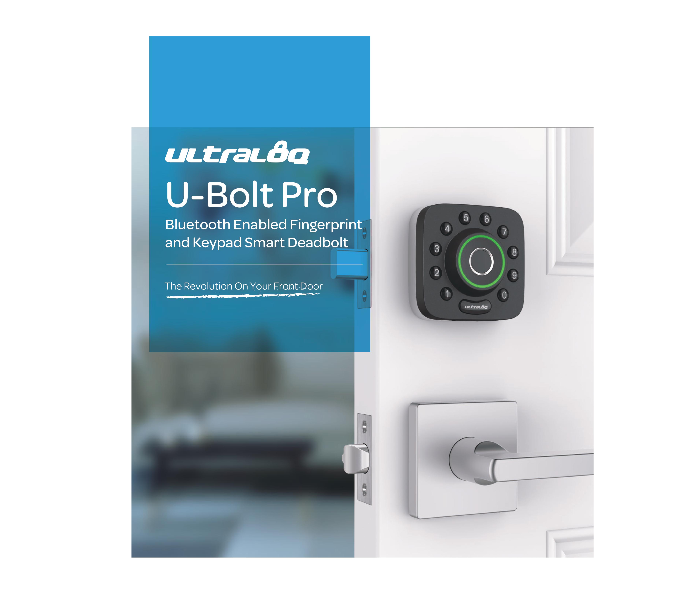 UltraLoq U-Bolt Pro Deadbolt Lock Bluetooth and Biometric Smart Door Lock - Zoom Image 2