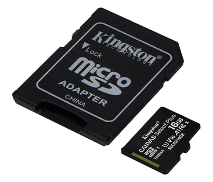 Kingston SDCS16GB 16GB Canvas Select Plus microSD Card with Adapter - Black - Zoom Image 3