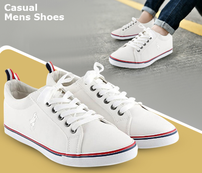 Luxury Casual Mens Shoes EU 44 GH-859 White - Zoom Image 5