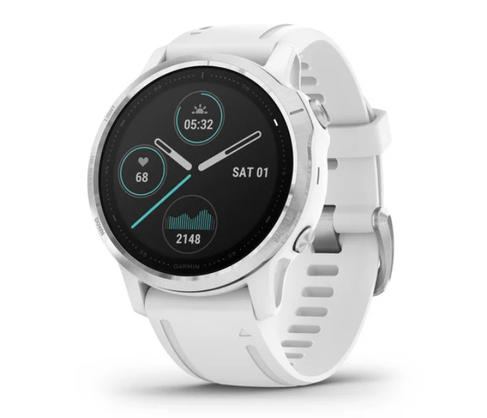 Garmin 010-02159-00 Fenix 6S White with White Band GPS Smart Watch - Zoom Image 1