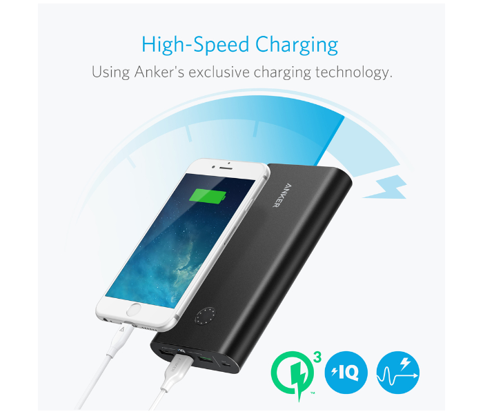 Anker A1374 26800mAh Powercore Plus Power Bank - Black - Zoom Image 2