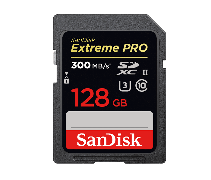 Sandisk SDSDXPK-128G-GN4IN 300MB/S 128GB Extreme Pro SDXC UHS-II Memory Card - Zoom Image 2