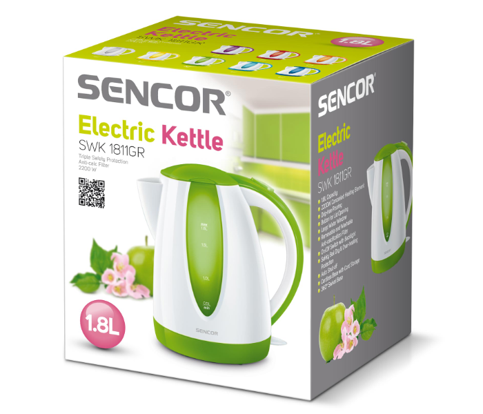 Sencor SWK 1811GR 1.8 Litres Electric Kettle - Green - Zoom Image 2