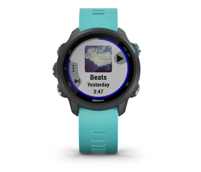 Garmin 010-02120-32 Forerunner 245 Music Smart Watch - Aqua - Zoom Image 2