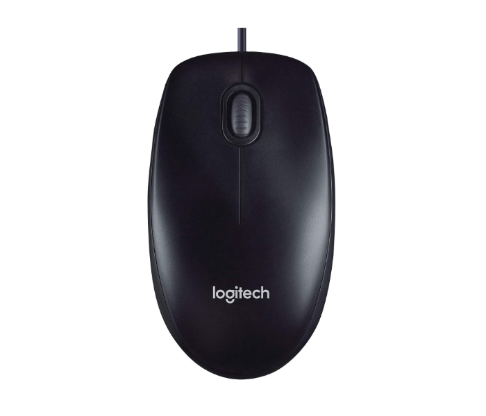 Logitech M90 1000 Dpi Optical Tracking Wired USB Mouse - Black - Zoom Image 1