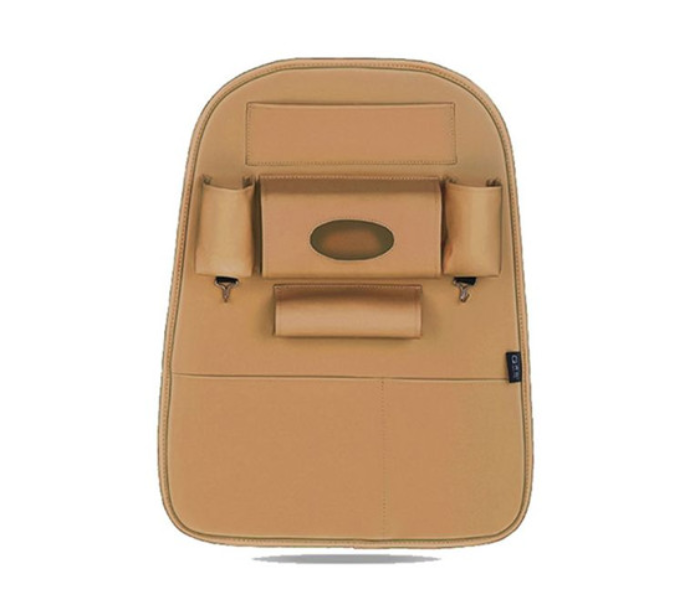 AGC Car Seat Back Storage Organizer - Light Brown - Zoom Image