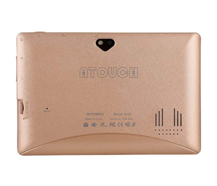 A Touch Q19 7 inch 1GB RAM 8GB WiFi Android Tablet - Gold - Zoom Image 1