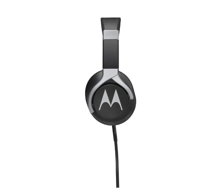 Motorola Pulse 200 Bass Over-Ear Stereo Headphone - Black - Zoom Image 4