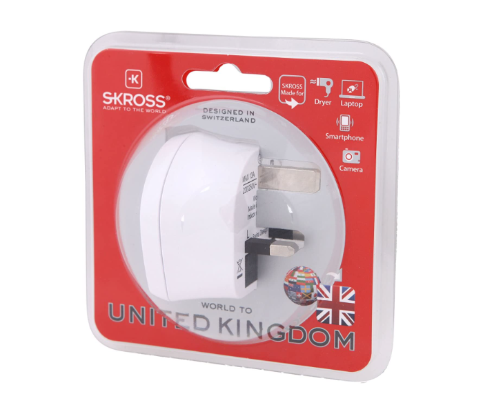 Skross 1-500220 World To UK Blister Pack - White - Zoom Image 5