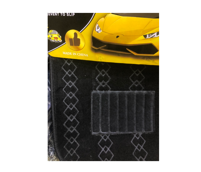 3XR 2 Piece Car Mat For Pickups And Sedan Cars - Black - Zoom Image 2