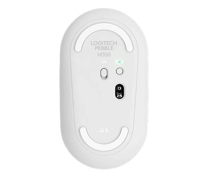 Logitech Pebble M350 Wireless Mouse with Bluetooth or USB - White - Zoom Image 4