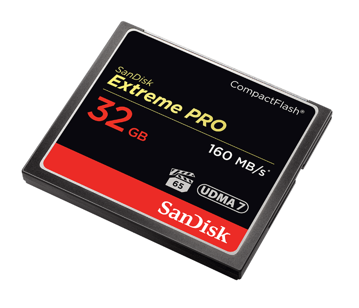 Sandisk SDCFXPS-032G-X46 Extreme Pro 32GB Compact Flash 160MB/s Memory Card - Zoom Image 3