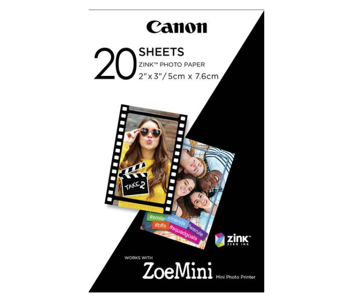 Canon ZP-2030 20 Sheets Zink Photo Paper Pack - Zoom Image 1