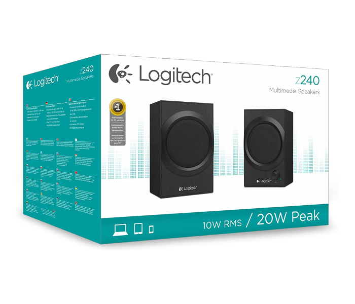 Logitech Z240 Multimedia Speaker for PC - Black - Zoom Image 3