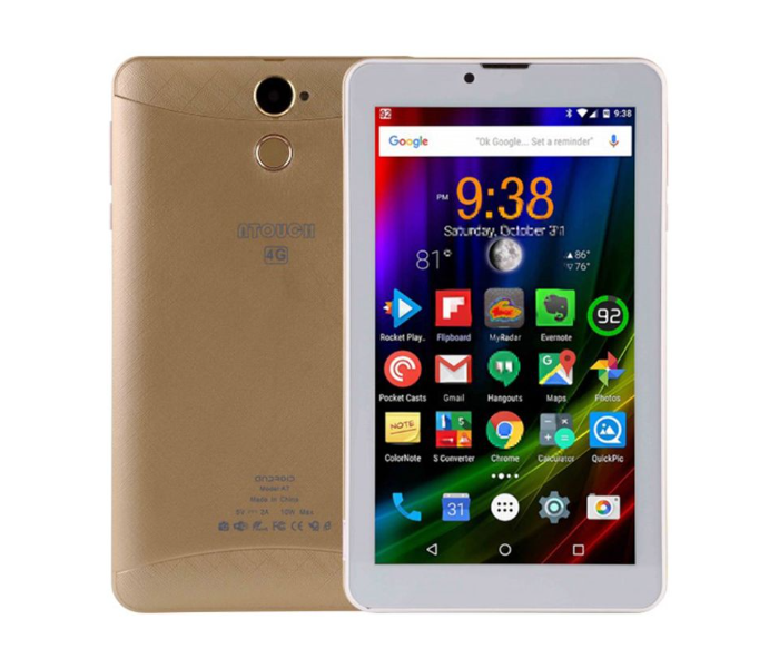 Atouch A7 7 Inch 1GB RAM 8GB WiFi 4G Android Tablet - Gold - Zoom Image 1