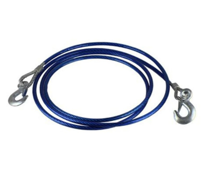 Stainless Steel Wire Tow Rope with Hook - Dark Blue - Zoom Image