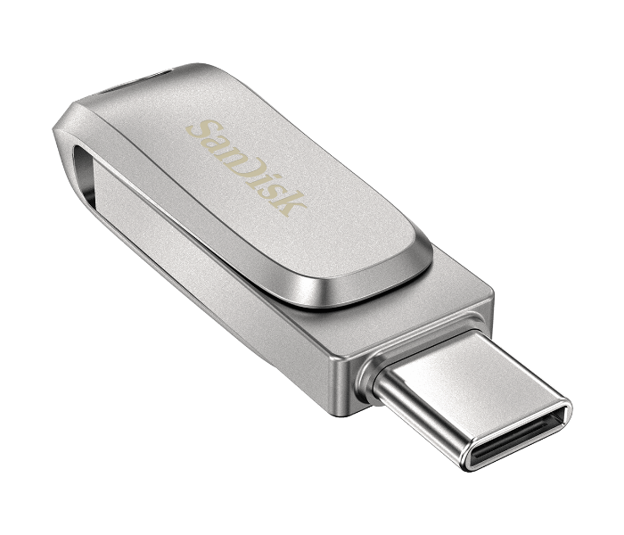 Sandisk SDDDC4-128G-G46 128GB Ultra Dual Drive Luxe Type-C Flash Drive - Silver - Zoom Image 3