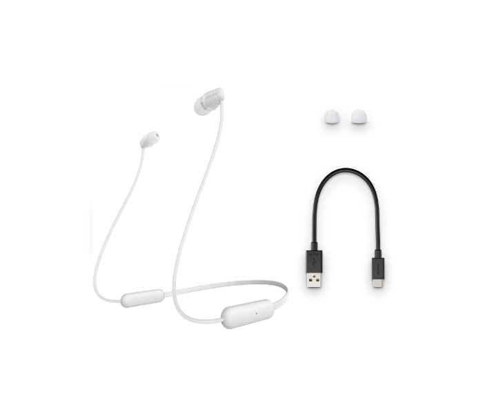 Sony WI-C200 Wireless In-Ear Headphones - White - Zoom Image 4