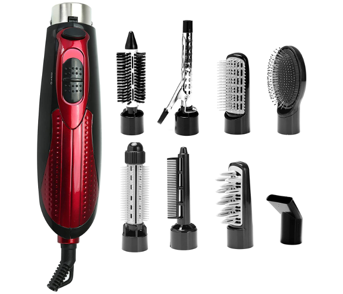 Olsenmark OMH4029 8-in-1 Multi Function Hair Styler - Black & Red - Zoom Image 2