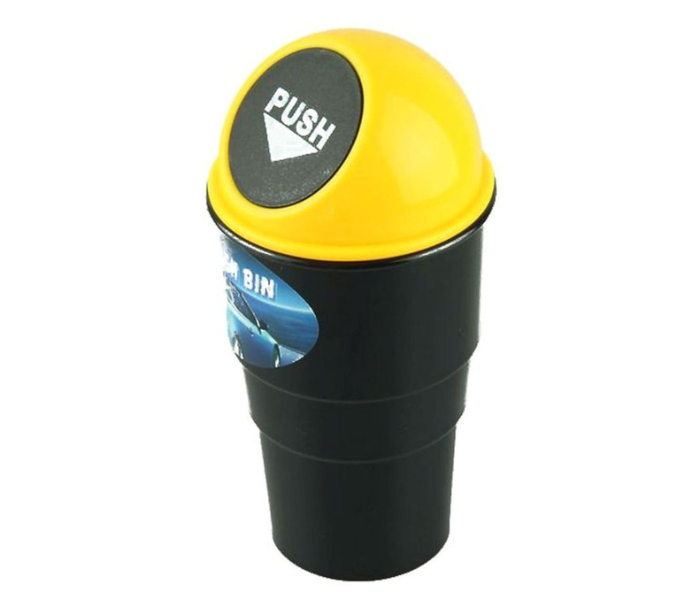 Universal Car Trash Bin - Black and Yellow - Zoom Image