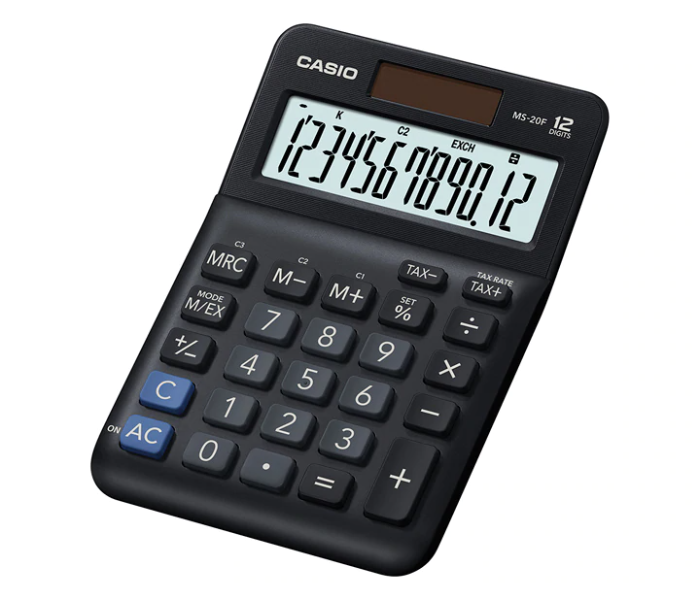 Casio MS-20F 12 Digit Mini Desk Type Office Calculator - Zoom Image