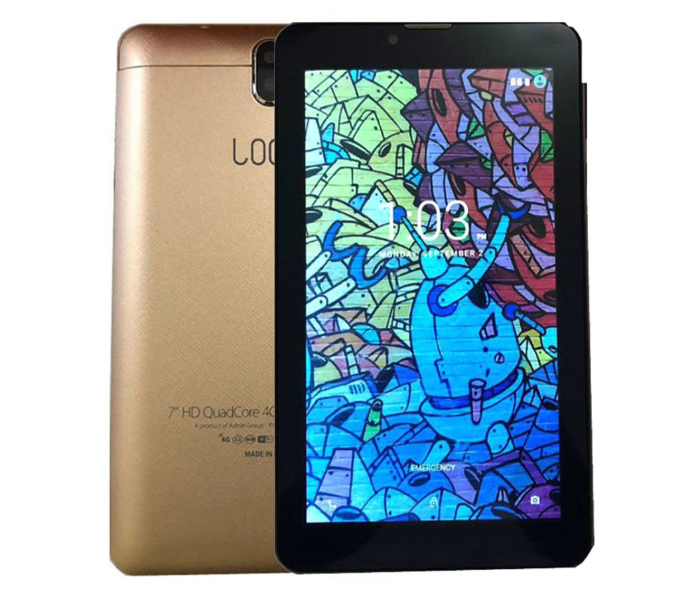 Login L6612 Plus 7 Inch 1GB RAM 16GB Dual SIM 4G LTE Android Tablet - Gold  - Zoom Image 1