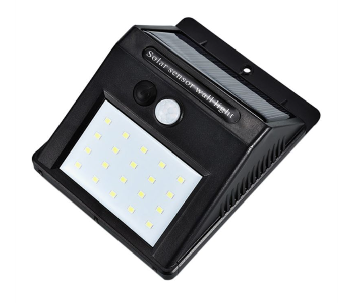 20 LED Motion Sensor Solar Light - Black  - Zoom Image 2