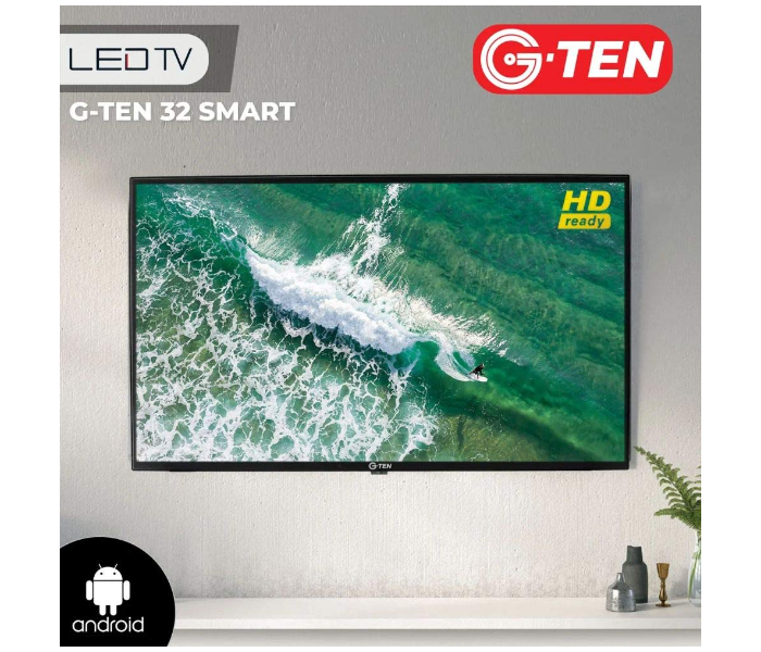 G Ten 32 Inch HD Smart LED TV - Black - Zoom Image 2