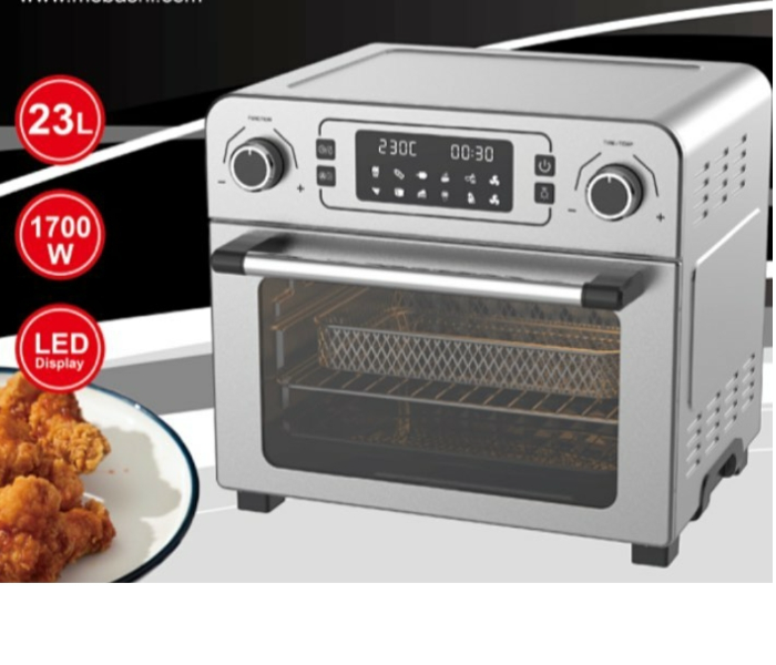 Mebashi ME-AF0995 23 Litre 1700W 10 Present Menu Air Fryer Oven - Silver - Zoom Image