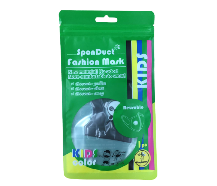 Spon Duct Fashion Mask for Kids - Black - Zoom Image