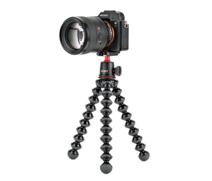 Joby JB01507 GorillaPod 3K Lightweight Professional Tripod for DSLR and Mirrorless Cameras Without Header - Black and Red - Zoom Image 2