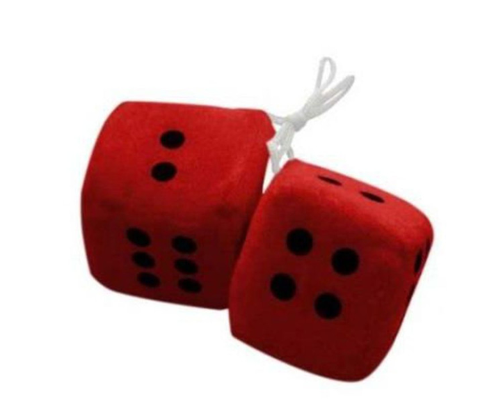 Air Freshener Car Forms Dice - Red - Zoom Image