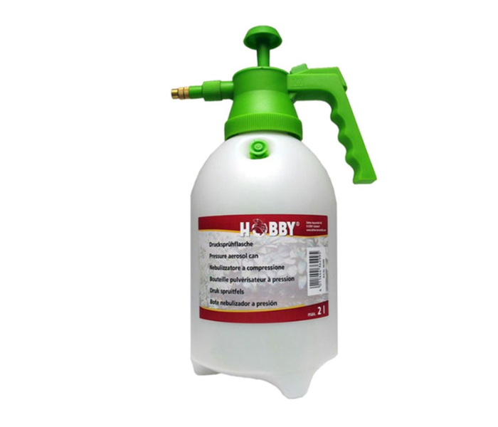 Pressure Spray Bottle - White and Green - Zoom Image