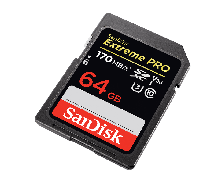 Sandisk SDSDXXY-064G-GN4IN 170MB/S 64GB Extreme Pro SDXC UHS-I Memory Card - Zoom Image 3