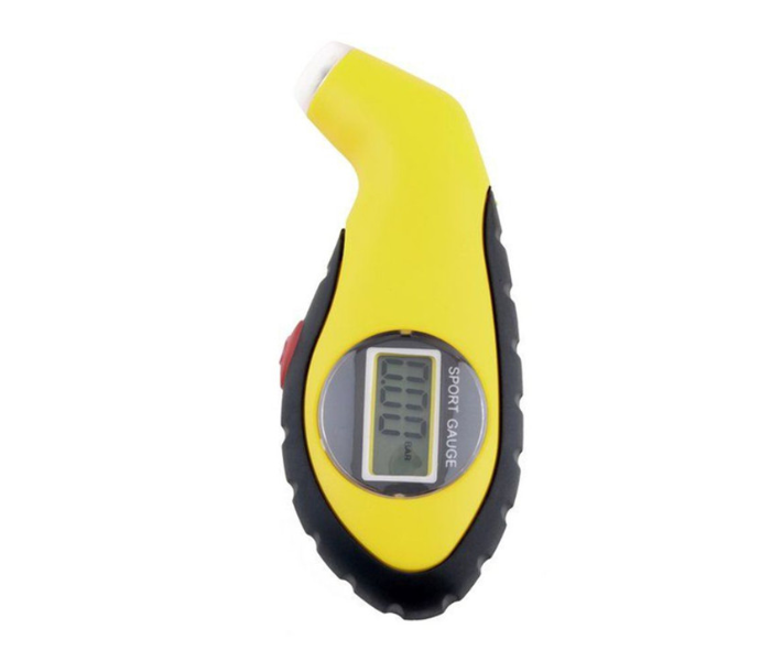 Digital Tyre Pressure Monitor - Black and Yellow - Zoom Image