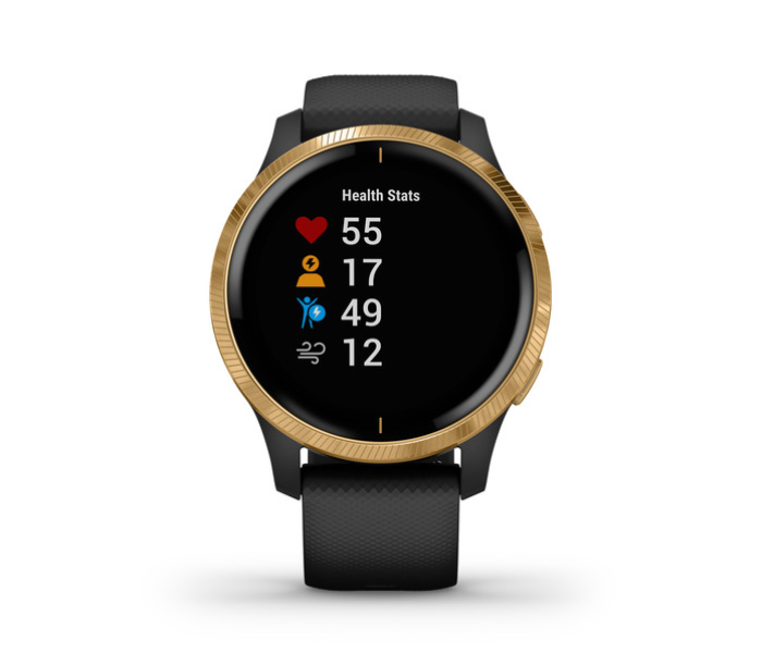 Garmin 010-02173-34 Venu Smartwatch With Golden Hardware – Black - Zoom Image 2