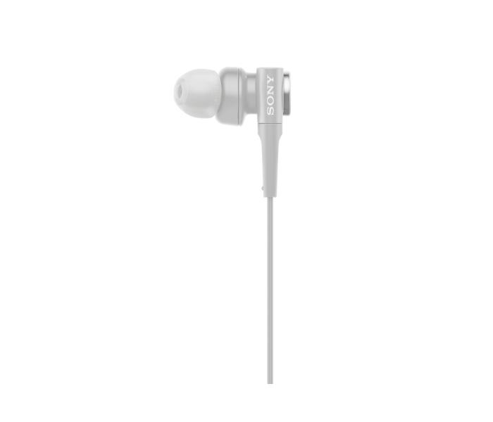 Sony MDR-XB55AP Wired Extra Bass In-Ear Headphones With Mic For Phone Calls - White - Zoom Image 2