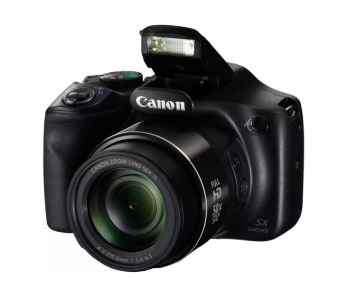 Canon SX540HS PowerShot 20.3MP Digital Camera with 50x Optical Zoom - Black - Zoom Image 5