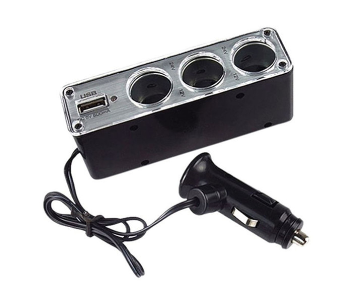 Triple Socket USB Car Adapter - Zoom Image