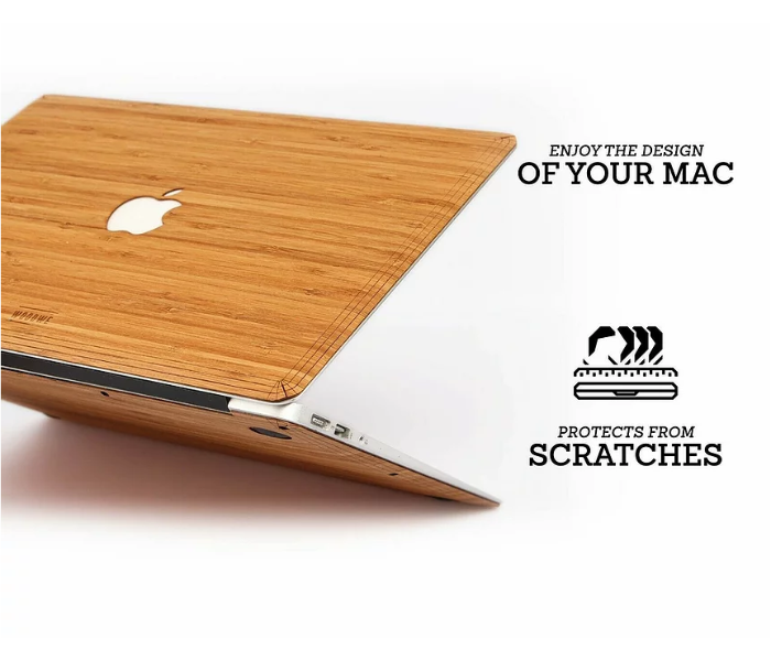 WoodWe Macbook Skin Cover Wood Veneer for MacBook Pro 15 with Touch ID - Bamboo - Zoom Image 2