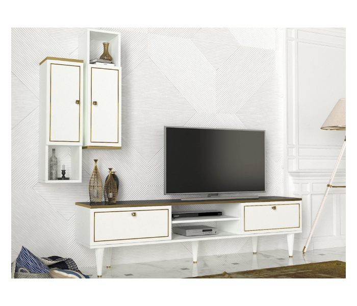 Ravenna 3 Cartons TV Table - White - Zoom Image 4