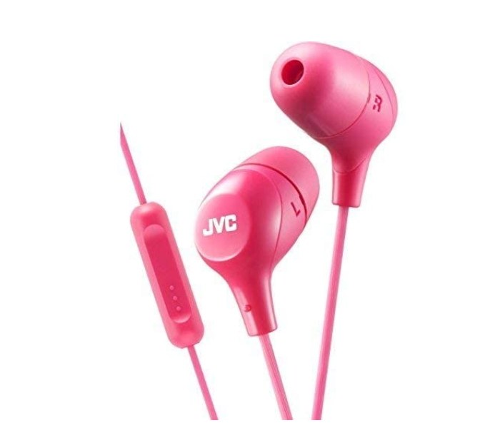 JVC HAFX38MP Memory Foam Earbud Marshmallow Memory Foam Earbud with Mic - Pink - Zoom Image 1