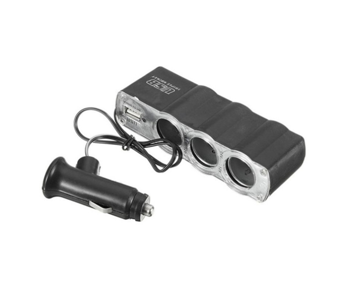 USB Triple Socket Cigarette Lighter - Zoom Image