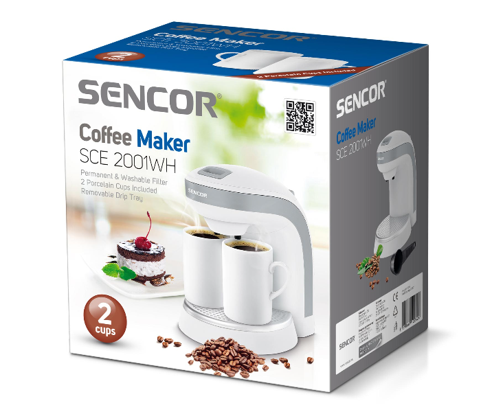 Sencor SCE 2001WH Coffee Maker - White - Zoom Image 2