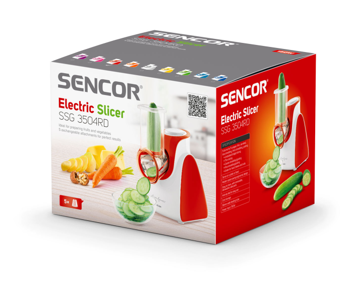 Sencor SSG 3504RD 150 Watts Electric Grater - Red - Zoom Image 4