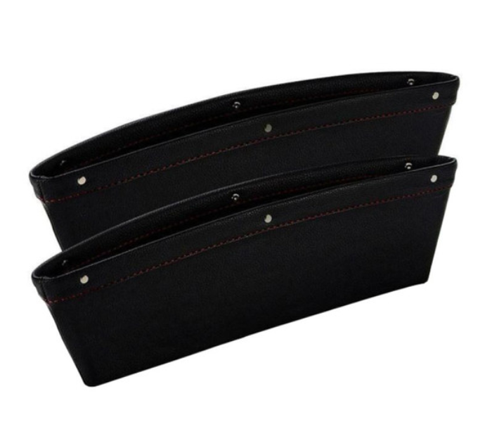 Magic Box 2 Piece Leather Car Organizer - Black - Zoom Image