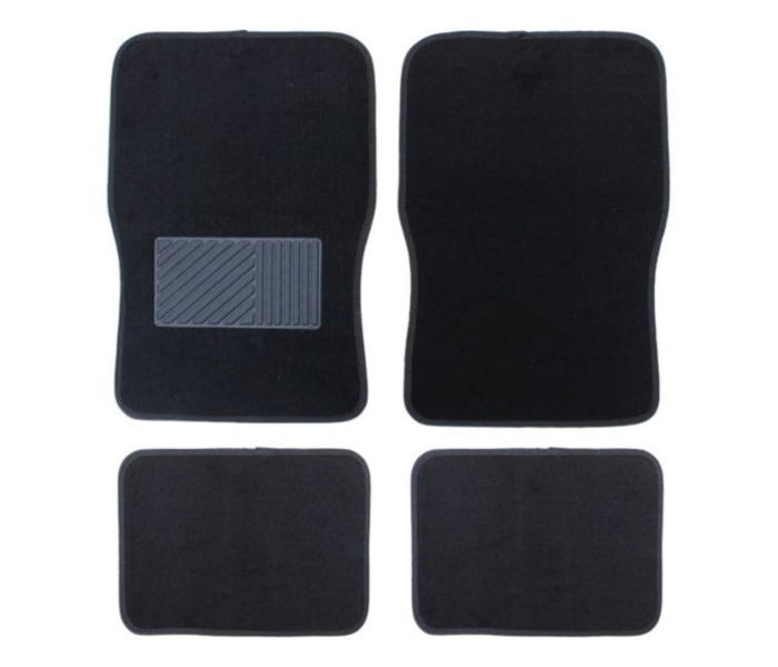 4 Piece Floor Car Mat Set - Black - Zoom Image